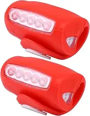 SUPVOX 2 x 7led Bike Tail Light Solar Bike Front Light Strobe Lights for Accessories