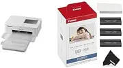 [Canon] Selphy CP1500 Printer, White + KP108IN Color Ink Cartridge Plus Paper Set, 108 Sheets, 4 x 6 Inch