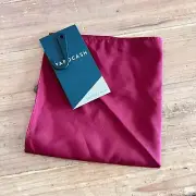 Tarocash Pocket Square Handkerchief Mens Maroon Wedding Silky Satin Hanky Formal