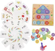 QUMIIRITY 1set Digital Clock Educational Toy for Boys and Girls Cognitive Learning Puzzle Sorting Activity for Early Childhood Development and Safe Design