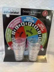 Clearance Drinking Spinner Game “Way to Celebrate! “ Party College Shot Glass.