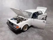 Autoart Volvo 240 Turbo Plain Body Version 1/18 White c/o NEW