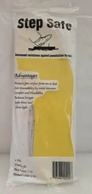 StepSafe Puncture Guard Insoles Incresed Resistance Against Penetration by Nails