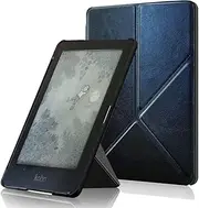 AFesar Slim Case for Kobo Clara HD eReader (2018 Released,Model N249) - Premium Leather Origami Stand Protective Cover Auto Wake/Sleep for Kobo Clara HD 6" N249 Multi-Viewing Angles Case (Black)