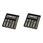 2x Madesmart 6 Compartment Cutlery Tray Kitchen Organiser Rect 41x33cm Carbon