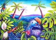 QPuzzles 500XL Piece Jigsaw Puzzle - Deborah Broughton - Cassowary