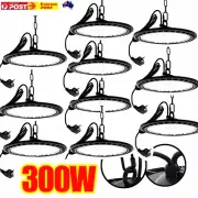 10x 300W High Low Bay LED Lights Warehouse Industrial Shed Factory Light Lamps