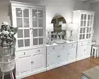 Hamptons Buffet 3 Piece Set Buffet & Hutch + Sideboard White