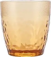 Acrylic Water Cup Transparent PC Beer Mug Drinking Glass AntiFall Cup for Restaurants Bars Parties and Family (Copper)