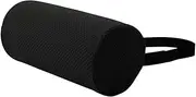 Generic Portable Lumbar Support Roll Pillow for Car, Home, and Gaming Chair, Black