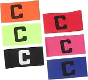 TOBBOMEY Captain's Soccer Wristband Elastic Arm Bands for Sports Football Basketball
