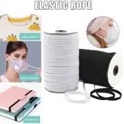 5/6mm DIY Braided Elastic Band Cord Stretch String Knit Sewing Strap Rope 180M