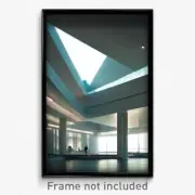 Pixel Art Poster - Pure Modern Architecture (8 Bit Psychedelic Video Game Print)