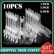 Clear Plate Stand Display Easel Photo Picture Bowl Dish Holder Frame transparent