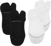 [FOMIYES] 2 Pairs Lightweight Cotton Ankle Socks Slip Design for Spring Summer Invisible Style for Indoor Outdoor Wear
