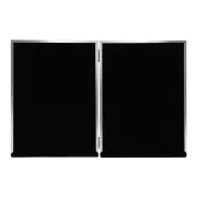 Profile - Habitat Hinged Double Metal Photo Frame 4x6" - Silver