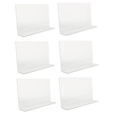 6Pcs Clear Shelf Dividers, L Shape Closet Shelf Dividers Organizer, Multi-Fun...