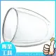 【精準科技】雙層玻璃杯350ml 蛋型杯 耐熱玻璃杯 咖啡杯 馬克杯/6入組(MIT-DG350 工仔人)
