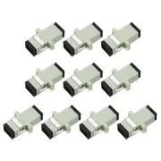 Fiber Optic Coupler SC/UPC Multi-Mode Simplex for Network Internet, 10 Pack