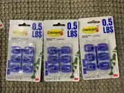 New 3M Command Clear Blue 3 Packs 18 Mini Hooks Damage Free Hanging