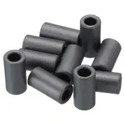 10Pcs Ferrite Toroid Core, Toroid Core 0.6"ODx0.3"IDx1.1"H Ferrite Rings, Black