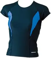 Footmark(フットマーク) (Foot Mark) Footmark Women's Fitness School Swimsuit Separates Line Separates Tops 101563 Blue (10) LL