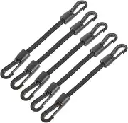 Mipcase 5Pcs Elastic Hook Straps Multi Function Tie Down Straps for Outdoor Camping Kayaking Hiking Durable Hook Ropes for Secure Fastening and Stability