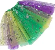 [Ipetboom] Sparkly Tutu Skirt for Women Elastic Waistband Eye Catching Sequin Design for Party Stage Performance Dance Events Safe and Comfortable