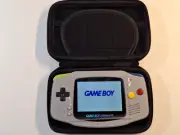 Modded GBA Game Boy Advance MULTI COLOR IPS V5 Screen NEW SHELL & CARRYING CASE