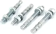 Aexit Blue (Civil equipment hardware accessories) Zinc Plated Screw Type Car Repair Expansion Bolt (45ry41qf401) M12x100mm 4pcs