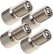 SWOOMEY 4pcs Inflatable Extension Pole Tire Valves Aluminum Tire Valve Stem Extension Extender Valve Extension Tube Air Valve Extension for Tires Tire Extension Valve Silver Copper