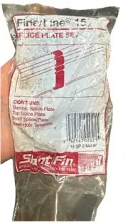 Splice Plate Set, Slant/Fin- Boilers- Baseboard- Fin Tube