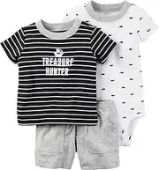 [Carter's] Carters Striped Diaper Cover Set (Baby) Treasure Hunter, 6 Months