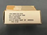 Pair of RCA 5876A 1960 NOS NIB Tubes - Class C Modulated RF Power Amp