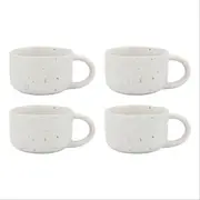Ecology Domus Set Of 4 Espresso Cup - Ecru