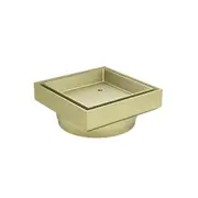 MEIR Centre Square Floor Waste - Tile Insert - 115mm x 115mm - PVD Tiger Bronze