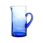 Nicola Spring Jebel Recycled Glass Jug - Water, Juice Carafe - 1L