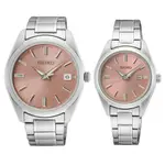 【SEIKO 精工】CS系列 現代簡約時尚男女對錶石英錶-粉(6N52-00A0P/6N22-00K0P情侶錶 情人節)