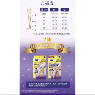 Scholl爽健 QTTO 4段美腿壓力睡眠襪 / 3段提臀褲襪型睡眠機能專用美腿襪