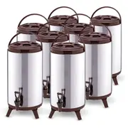 SOGA 8X 16L Portable Insulated Cold/Heat Coffee Tea Beer Barrel Brew Pot With Dispenser
