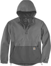 Carhartt Rain Defender Loose Fit Lightweight Packable Jacket, grey, Size L for Men