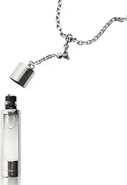 The Piece - Silver by NCP for Unisex - 3 Pc 2 x 4.9ml Olfactive Facet -701 Leather and Vetiver EDP Roll On, Necklace