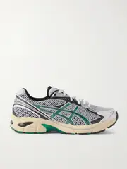 [Asics] Asics - Gt-2160 Faux Leather-trimmed Mesh Sneakers - Charcoal - UK 9.5 UK 9.5 Gray