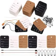 Swpeet 1700Pcs Price Tags and Hang Tag String, 3 Colors Store Tags Clothing T...