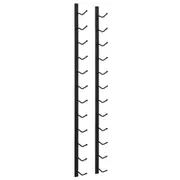 Wall Mounted Wine Rack For 12 Bottles Black Iron Racks