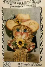 Vintage Tole Pattern Packet: Scareless Scarecrow by Carol Mays