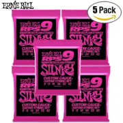 5-PACK Ernie Ball 2239 Super Slinky Nickel Wound Electric Guitar Strings 9-42