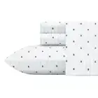 Bumble Bees 3-Piece White Graphic Cotton Twin Sheet Set
