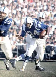 Johnny Unitas & Lenny Moore BALTIMORE COLTS 1960's NFL Original 35mm Photo Slide