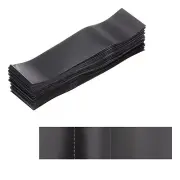 115x28mm PVC Perforated Shrink Bands, 250Pcs 0.05mm Thick Shrink Wrap, Black